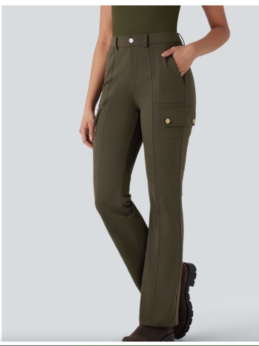 Day stretch Mid Rise Cargo hiking Bootcut Pants